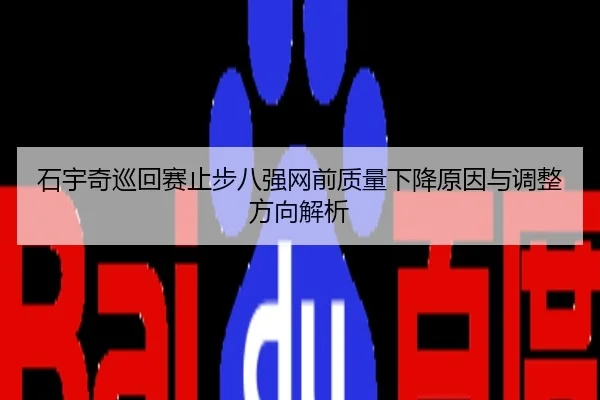 石宇奇巡回赛止步八强网前质量下降原因与调整方向解析